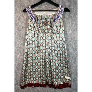 Odd Molly Uncorporated Womens Boho 100% Silk Dress - Size 1